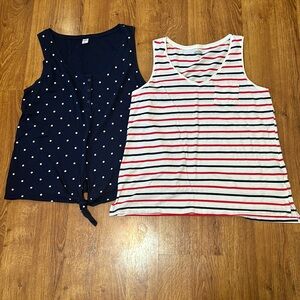 Old Navy Tanks Lot of 2 Americana